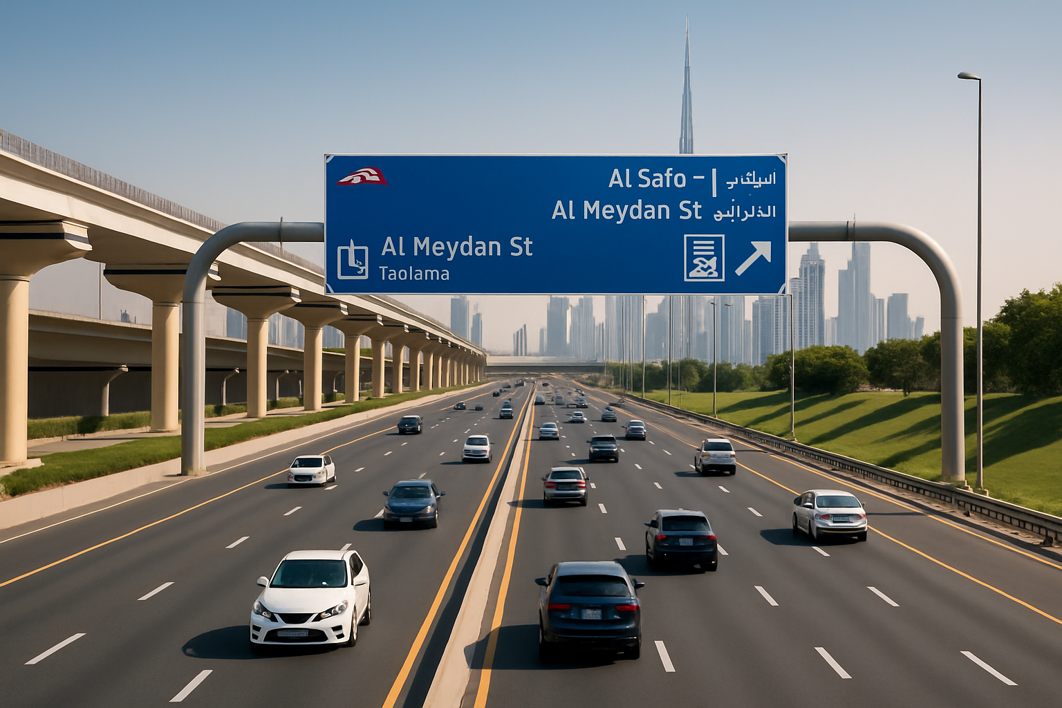 Smooth traffic flow on Dubai toll roads